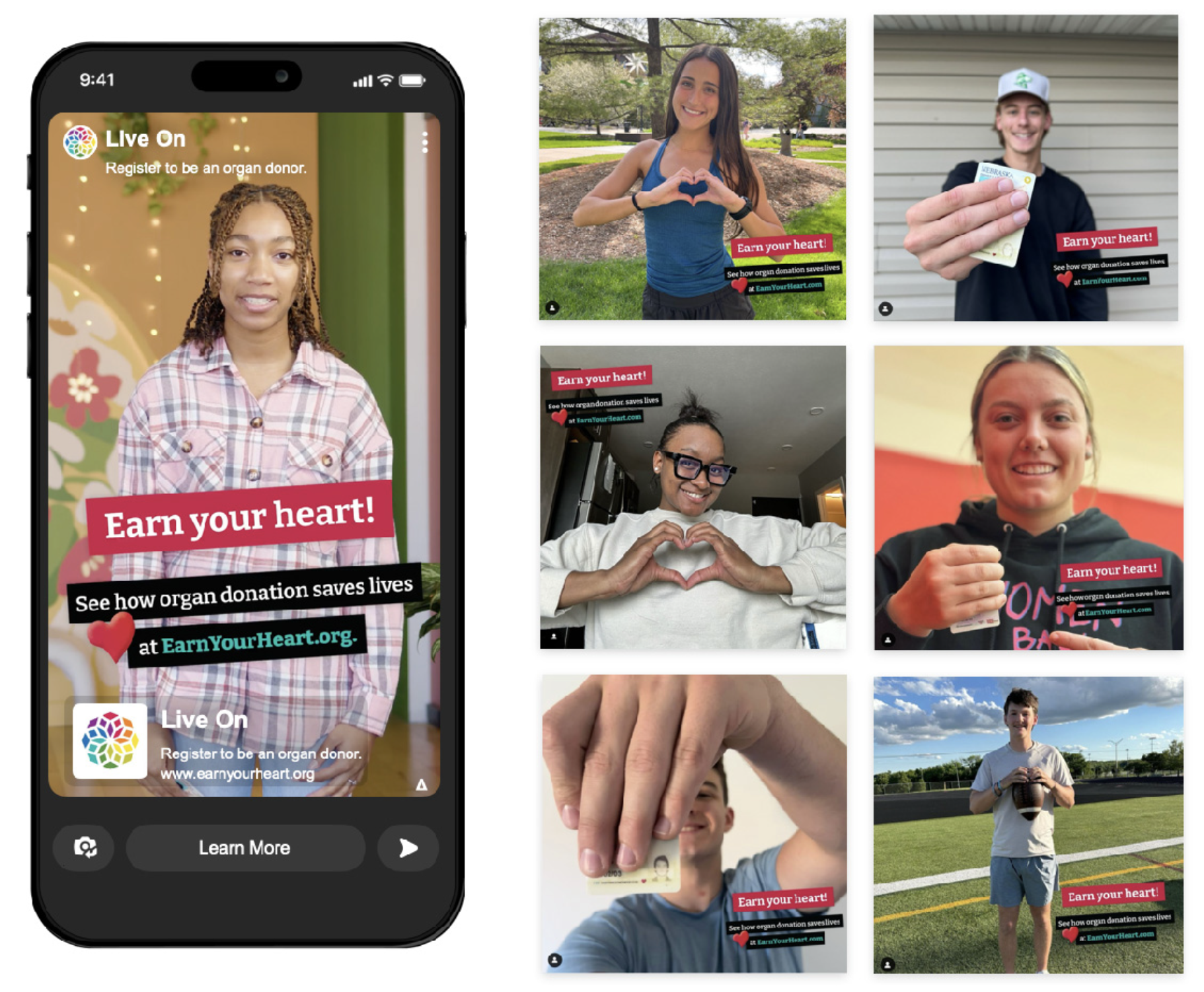 Live On Nebraska's “Earn Your Heart” Campaign